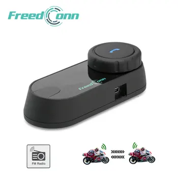 

FreedConn Motorcycle Intercom Bluetooth Helmet Headset T-COM FM 2 Riders BT Interphone Moto Intercomunicador Soft/Hard Mic