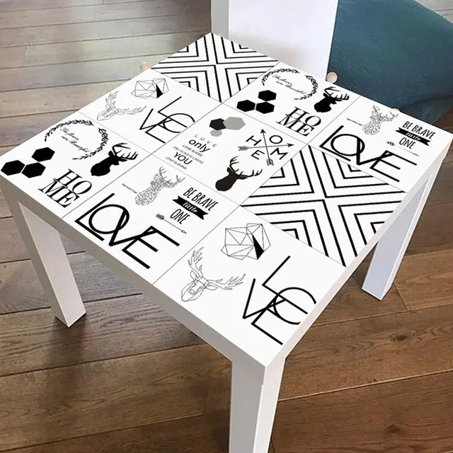 55*55CM Morocco Style PVC Table Stickers For Cafe Bar Self adhesive DIY