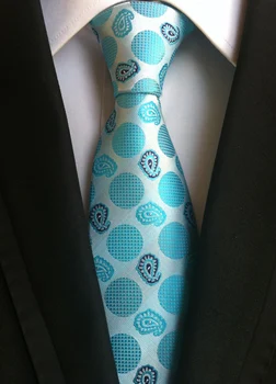 

Men Formal necktie TOP Woven tie blue personality cravat