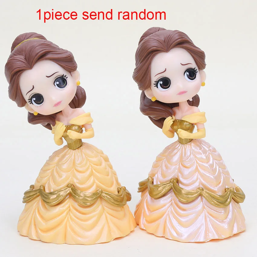 11 см Q Posket принцесса фигурка игрушки принцесса Мулан фигурка Модель Коллекция ПВХ игрушки - Цвет: belle