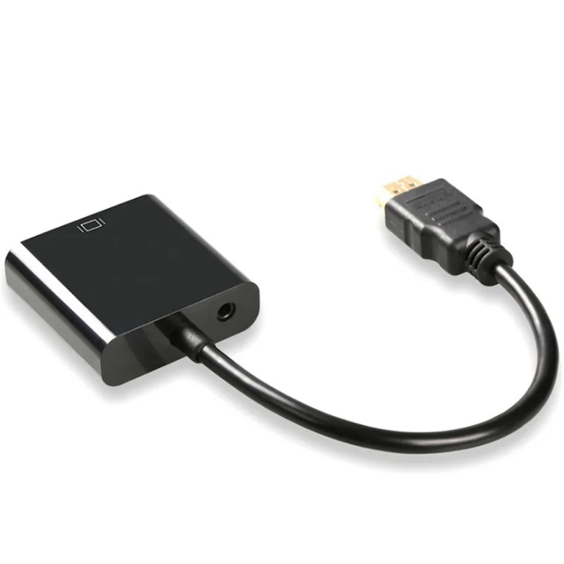 Адаптер hdmi-vga 1080 P цифро-аналоговый видео аудио для ПК ноутбука планшета мужчин конвертер с разъемом адаптер