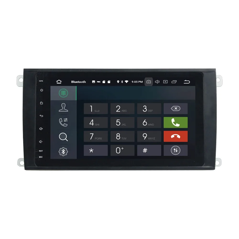 Perfect ELANMEY premium car gps navigation For Porsche Cayenne 2003-2010 android 8.0 CAR DVD player multimedia radio stereo head unit 3