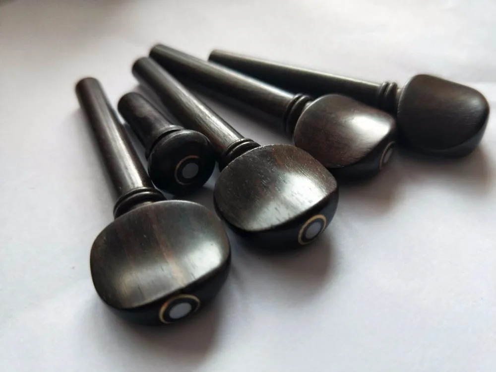 

Fiddle parts 1 set Ebony Violin pegs natural color from 1/4 to 4/4 including 4 pegs and 1 end button
