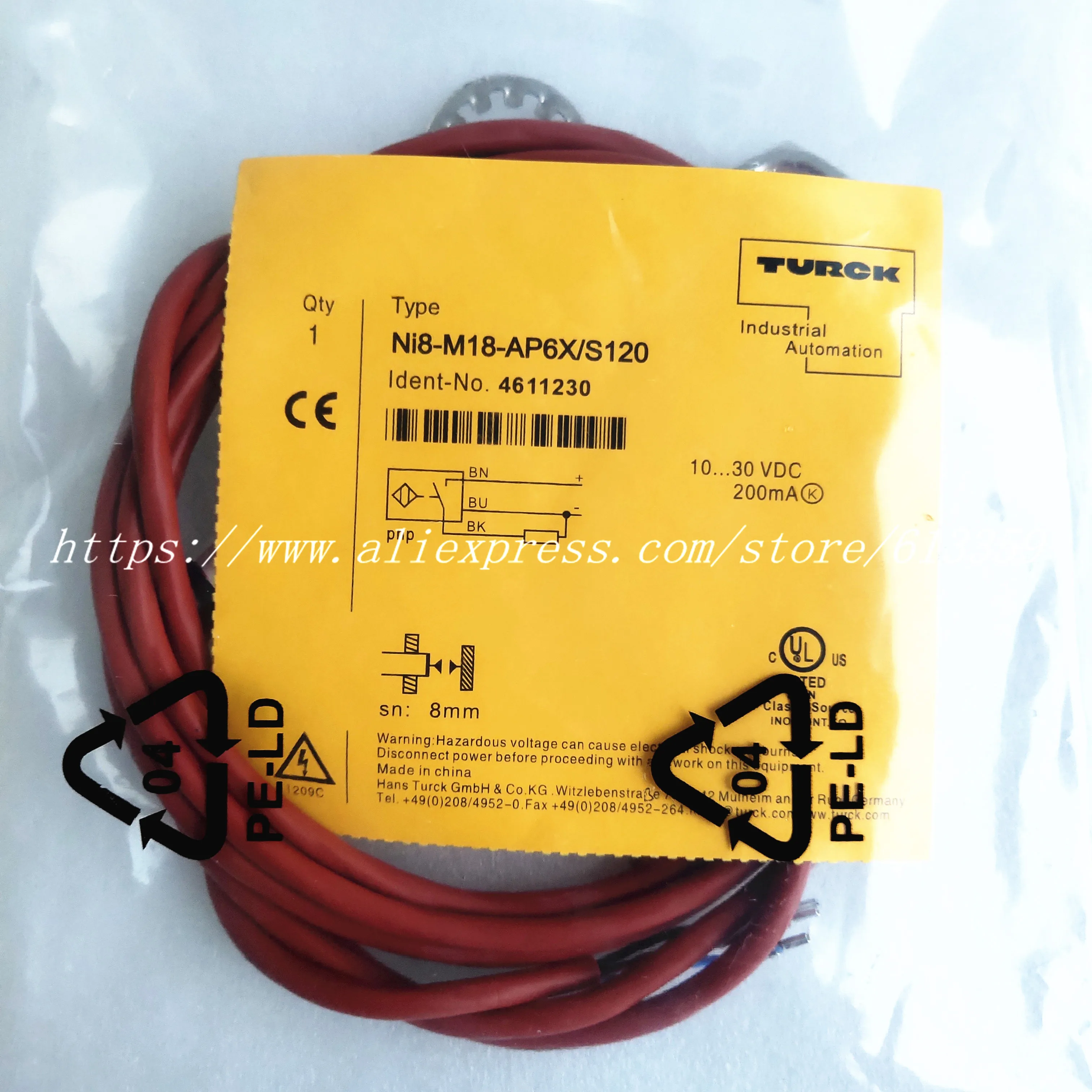 NI8-M18-AP6X/S120 NI8-M18-AN6X/S120 Turck Sensor New High-Quality | Электронные компоненты и принадлежности