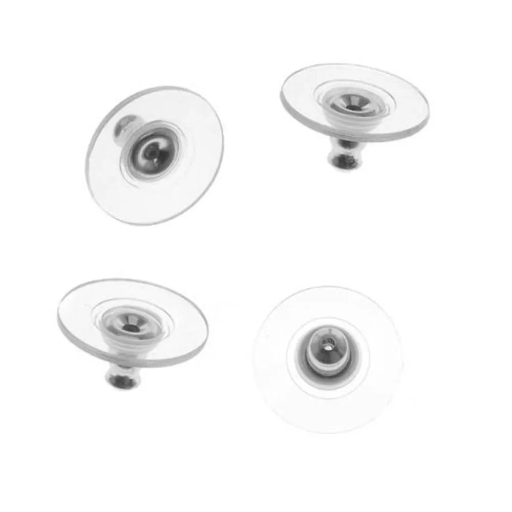 

50 Piece Hypo Allergenic Bullet Clutch Earring Backswith Pad Safety Backs