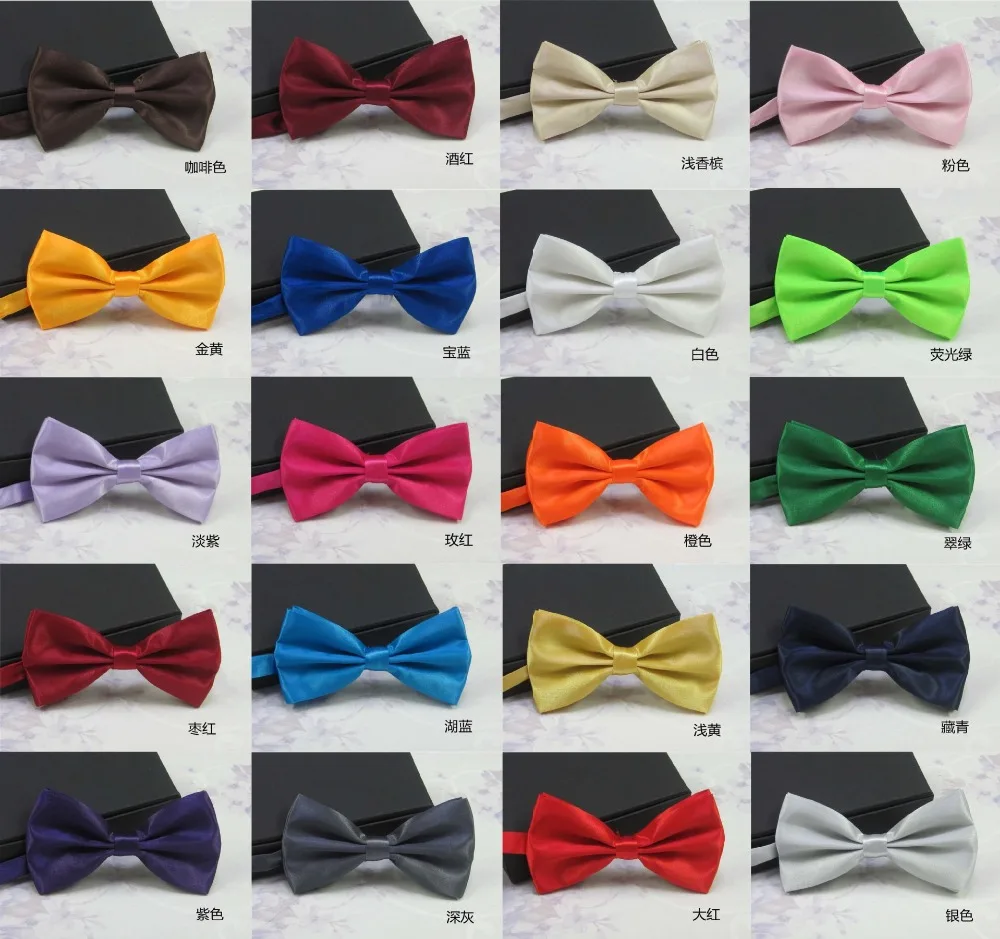 2016 Men s Fashion Tuxedo Classic Mixed Solid Color Butterfly Wedding Party Bowtie Bow Tie Pre