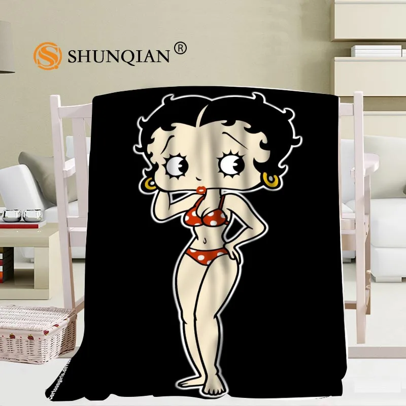 На заказ Betty Boop одеяло офисный диван одеяло портативное мягкое одеяло кровать самолет путешествия взрослый домашнее полотенце - Цвет: Blanket