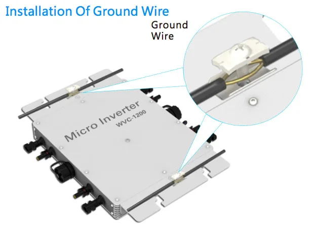 Водонепроницаемый 1200 Вт MPPT сетки галстук инвертора микро-инвертор с модем WVC Беспроводной Связь Функция, 22-50VDC для AC110V/230 V