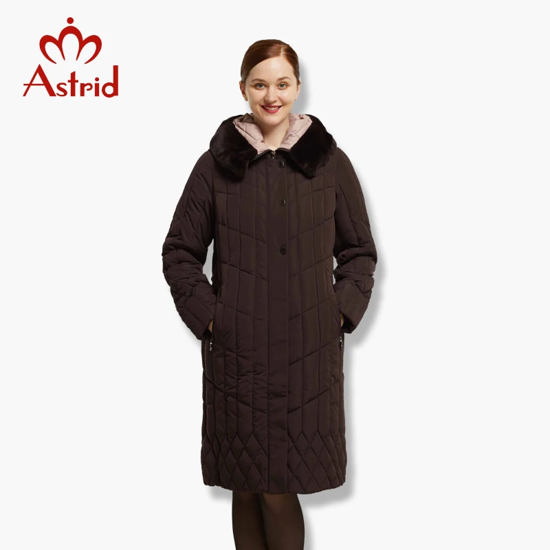 

Astrid Big Size Winter Women's Jacket Coat Warm down jacket Women's large Parkas New Winter Cotton Outwear FR-6628