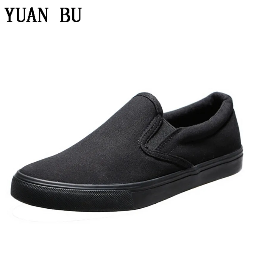 

YUAN BU Low canvas shoes and casual shoes for 46 big yards men's shoes all black cloth shoes work shoes breathable 48yards male