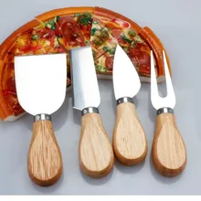 50 комплектов 4 шт./компл. ножи бард набор дубовая ручка нож для сыра набор кухонные инструменты полезные аксессуары