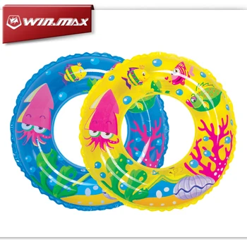 

Winmax Children Swim Ring Circle Pool Floats Inflatable Circle Swimming Ring Cute Sea Fish Swim Ring