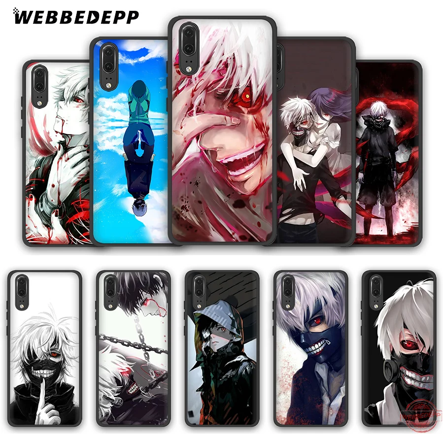 WEBBEDEPP Anime Tokyo Ghoul Soft Case for Huawei P8 P9 P10 P20 P30 Lite Pro 2017 2018 2019 Cover | Мобильные телефоны и