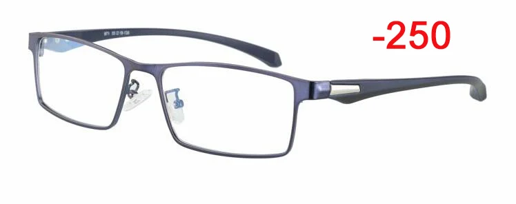 1.0 to-4.0 Retro Round Sun Photochromic Finished Myopia Eyeglasses Frame Men Women with color lens Sun glasses Myopia Eyewear - Цвет оправы: Blue-250