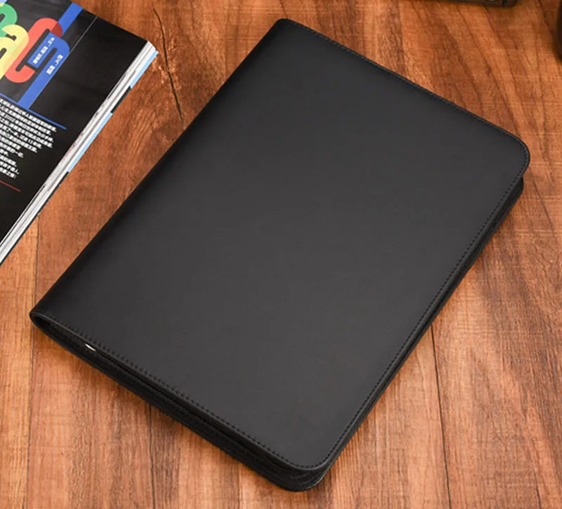 YBGYZP Бизнес искусственная кожа padfolio binder с ручкой, портфолио менеджера