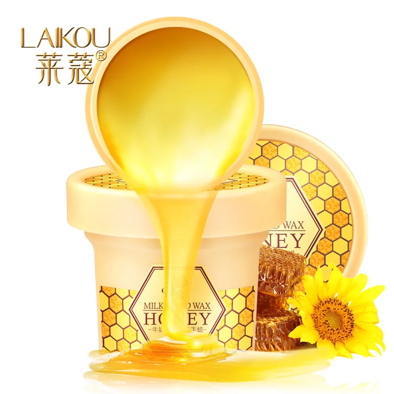 

LAIKOU 10Pcs Honey Milk Anti Aging Crack Mask Paraffin Wax Hand Moisturizing Nourishing Remove Dead Skin Peeling Hand Skin Care