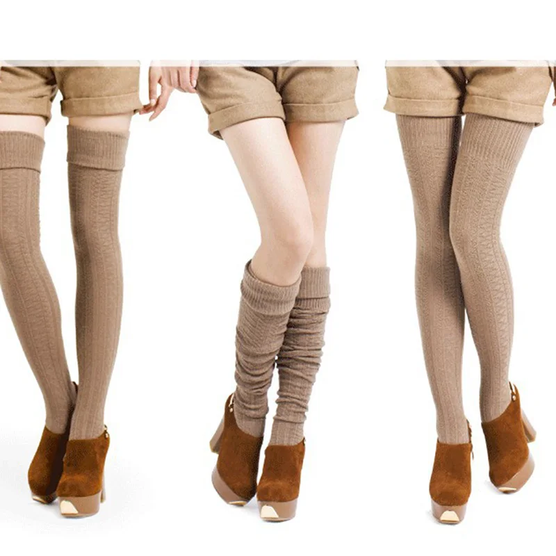 Buy 1 Pair Winter Stocking For Female Women Over The
