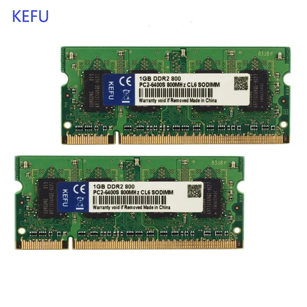 2 ГБ 2X1 ГБ DDR2 800 800 МГц 2RX16 PC2-6400s 200Pin ноутбук Тетрадь SODIMM памяти Оперативная память