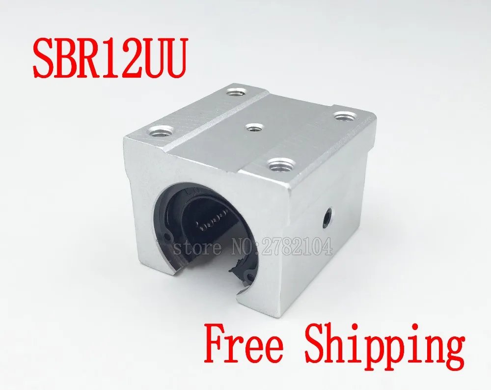 

Free shipping 4Ppcs/lot SBR12UU 12mm Linear Ball Bearing Block CNC Router SBR12 linear guide