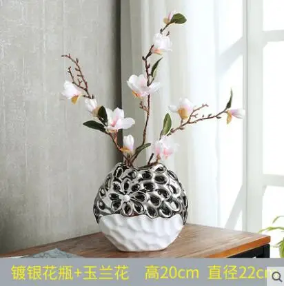

Home decor creative vase floor living room ornaments wedding gifts European craft white vase
