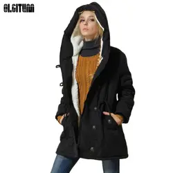 2019 Новое поступление зимние куртки женские с хлопковой подкладкой женская версия длинная секция кашемировое пальто Зимние куртки Большие