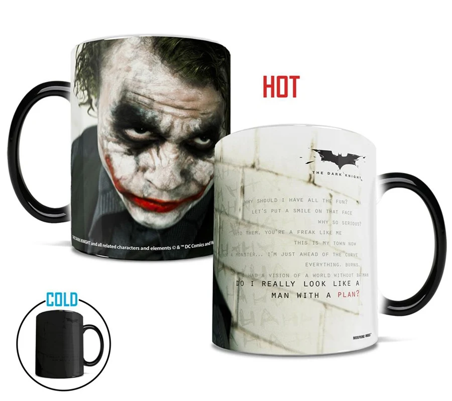 Чашки и кружки the Dark Knight Joker меняющие цвет волшебная кружка меняющая для кофе чая