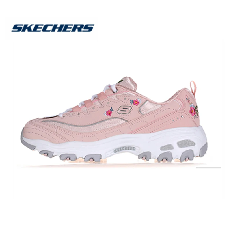 Tênis de Luxo Skechers Nova Chegada Feminina Sapatos Casuais Moda Plataforma Femininos Designers Dlilites 11977-ltpk