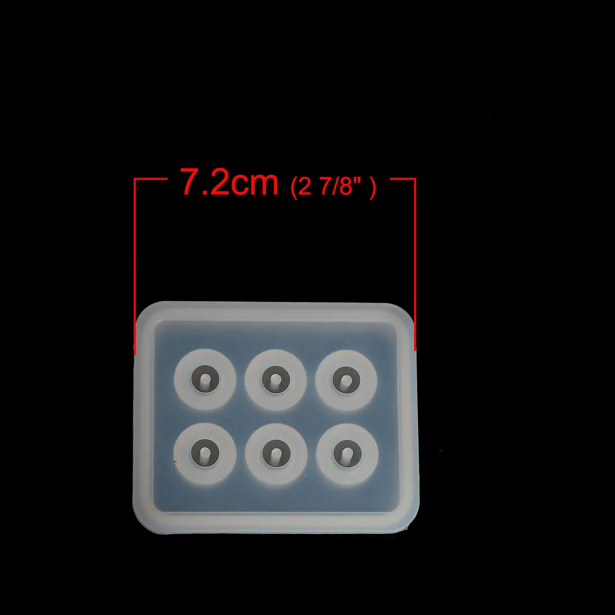 Doreen коробка силиконовая смола форма для ювелирных изделий Прямоугольник Белый 72 мм(2 7/") x 59 мм(2 3/8"), 1 шт. Новинка