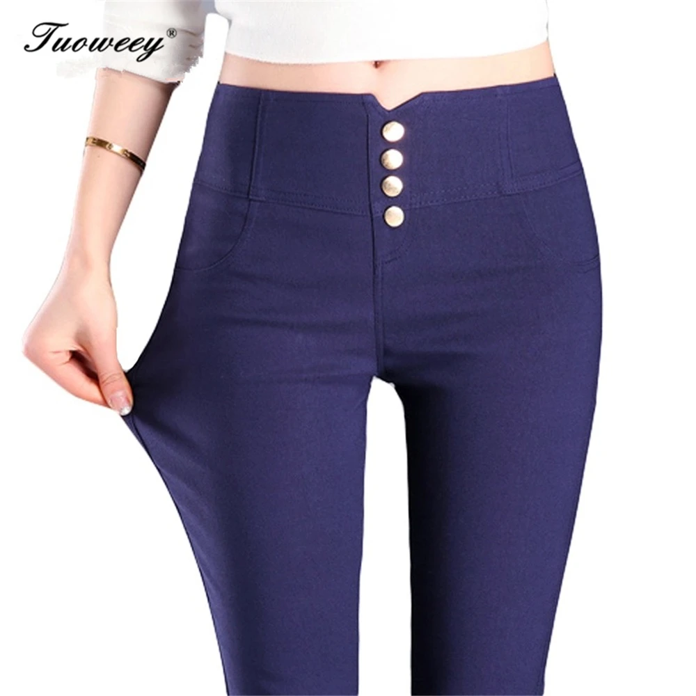 

plus size 3XL Hot Sale New Fashion High Waist Elastic Jeans Thin Skinny Pencil Pants Sexy Slim Hip 2018 Denim Pants For Women