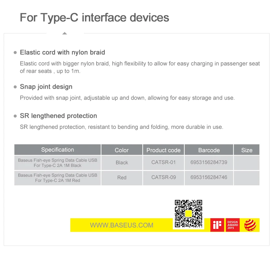 Baseus Выдвижной usb type-C кабель для быстрой зарядки USB C type-c зарядное устройство для Xiaomi Mi 9 8 samsung S10 S9 USB-C кабель для передачи данных