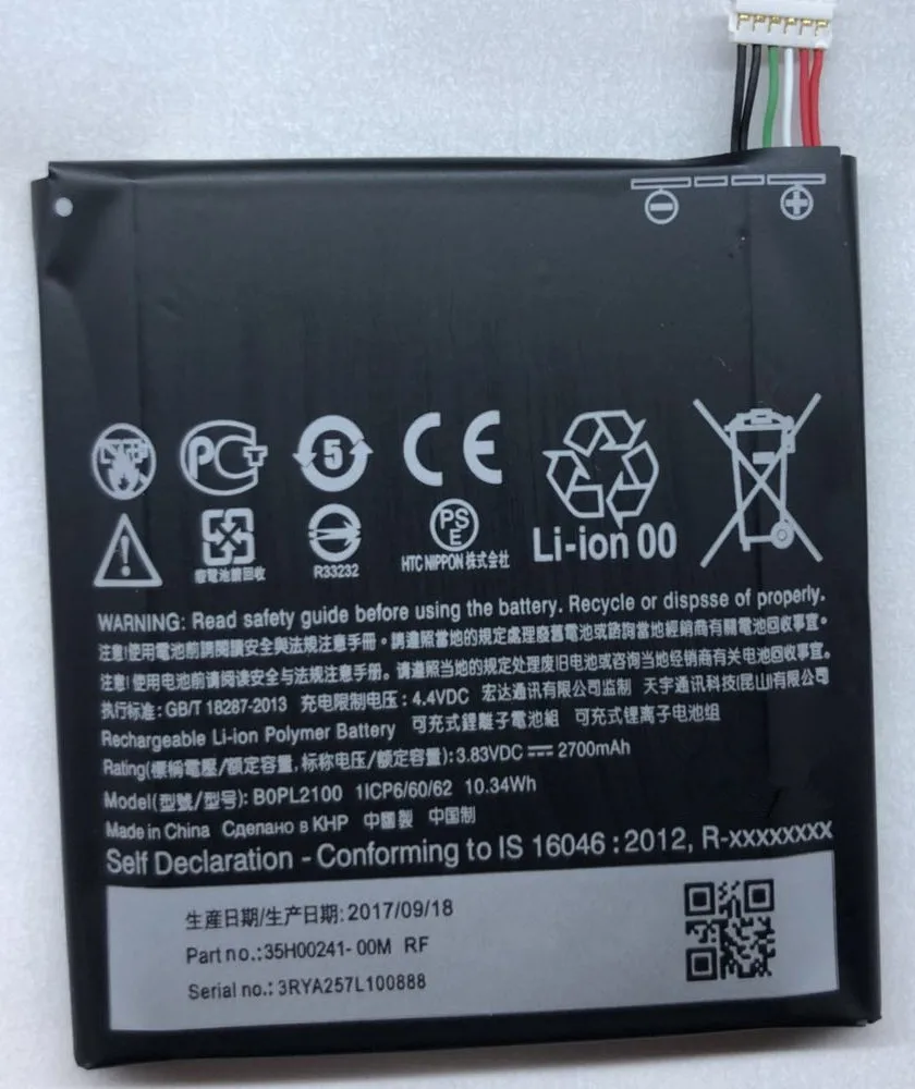 original battery 2700mAh B0PL2100 For HTC HTC Butterfly 3 HTV31 B830X Replacement mobile phone batteries