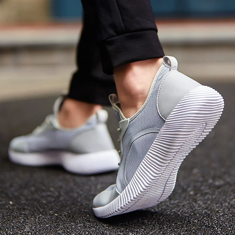 2018 Mâle bleu Lace Appartements Chaussures Lumière D'été Pour Garçon gris Mode Grande 47 Occasionnels Respirant Taille Noir Up Hommes 35 wxUSXzpq6