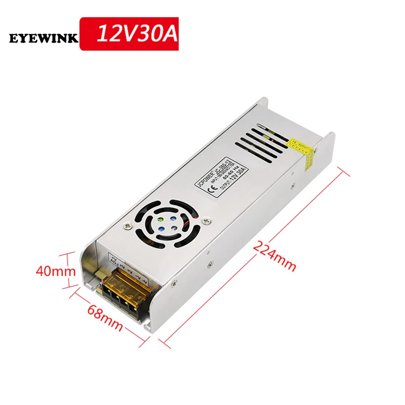 

LED Power Supply 12 V Volt 3A 5A 10A 15A 30A DC 12V LED Driver Adapter Lighting Transformers 36W 60W 120W 150W 180W 200W 240W