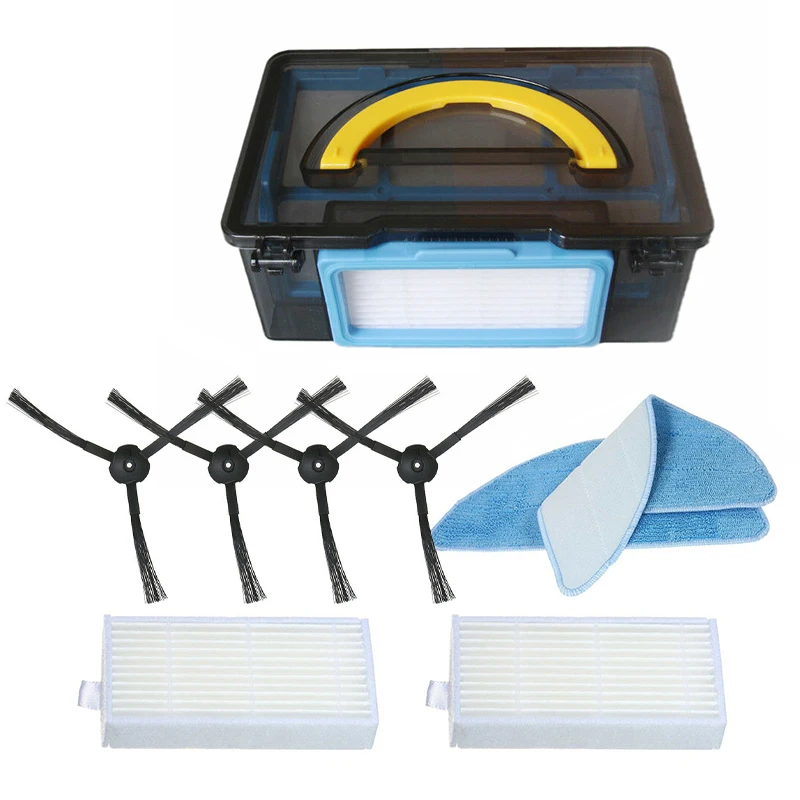 

Filters Dust box Rags Edge brushes For ilife v3s v3L V3s pro v5 V5s v5s pro Vacuum Cleaner Replacement Practical