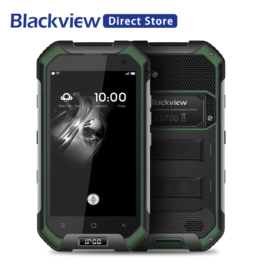

Blackview BV6000 IP68 Waterproof Smartphone 3GB RAM 32GB ROM MT6755 Octa Core 13.0MP Camera 4.7inch 4500mAh Mobile Phone