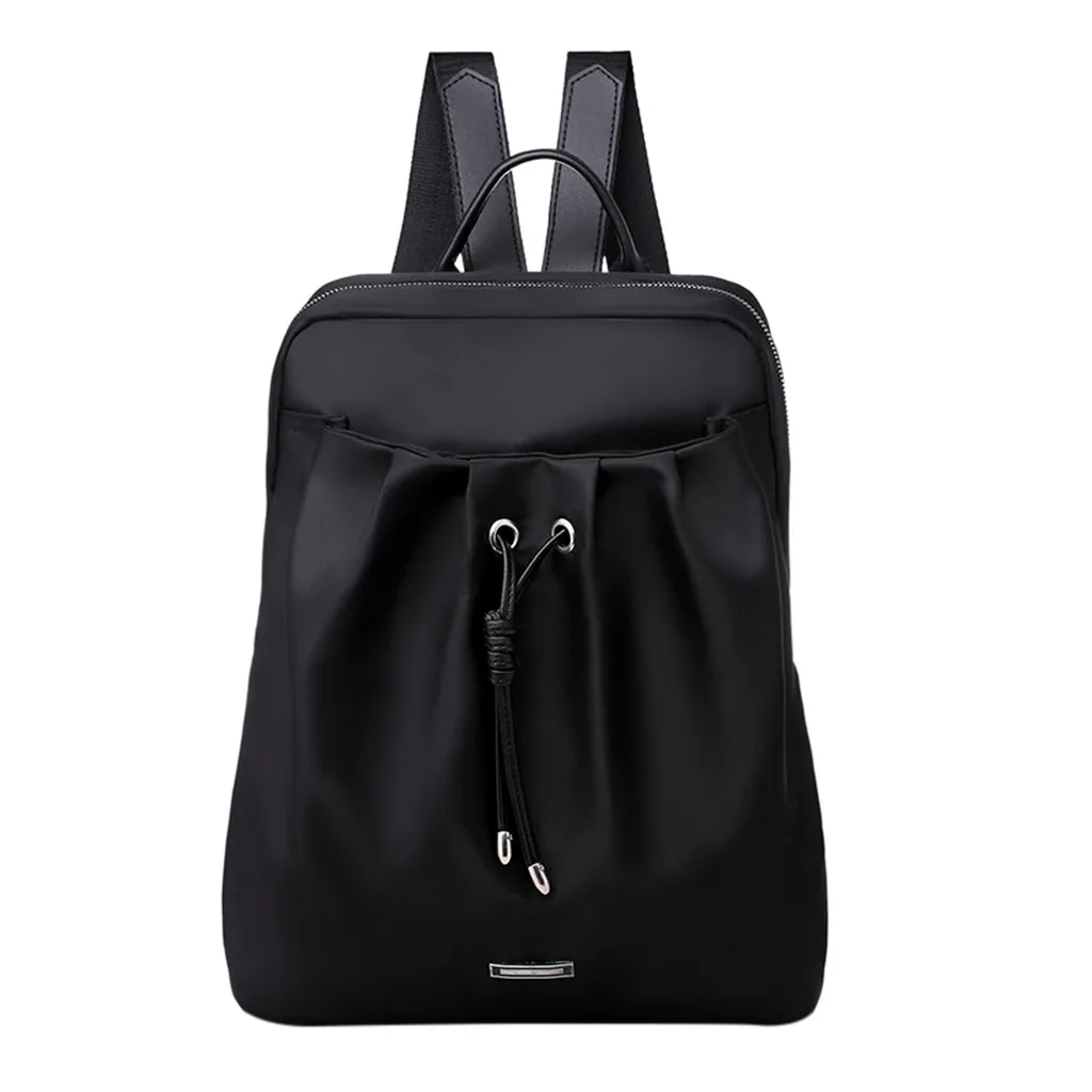 Модная женская сумка, однотонный рюкзак, водонепроницаемая нейлоновая сумка, противоугонная сумка на плечо, сумка для отдыха BB4