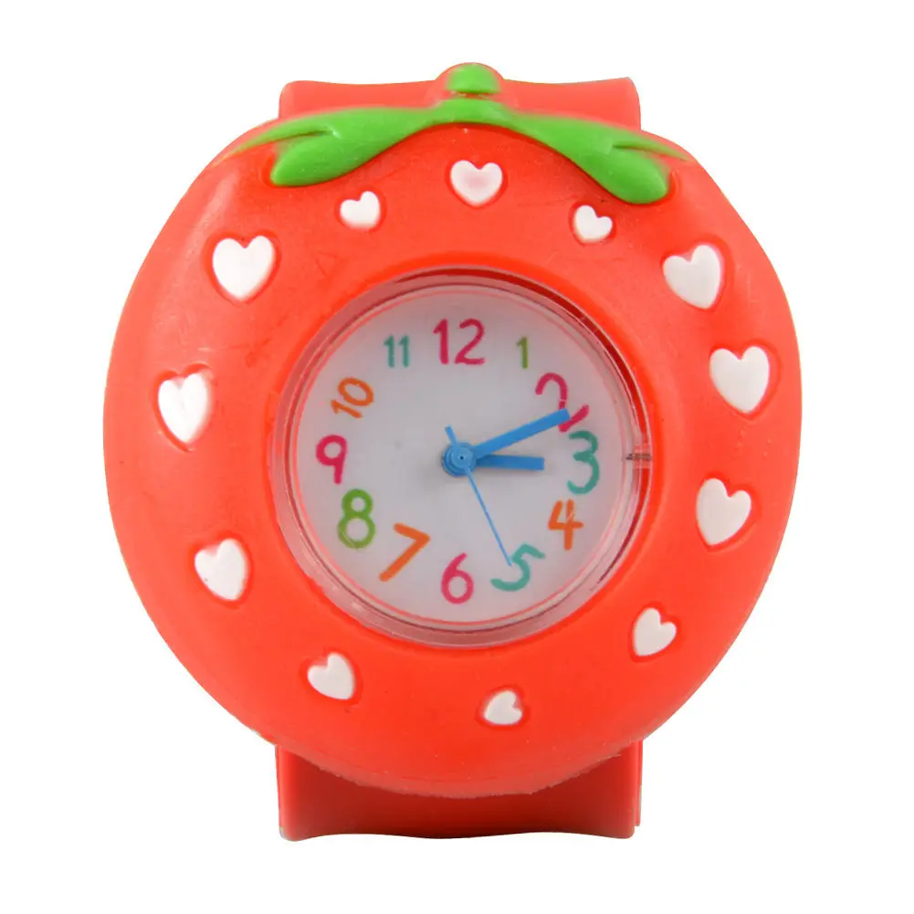 Милые детские часы с 3D рисунком, Спортивные кварцевые наручные часы для маленьких девочек, силиконовые часы, Relogio femininos montre femme, часы