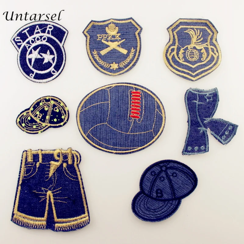 

New Collected Cowboy Serious Parches 1 PCS Embroidery Patches for Clothes Iron On Appliques DIY Jeans Hats Sticker Armband Badge