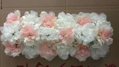 18 головок дорога свинцовые цветы свадьба Далия Цветочная композиция свадебное украшение арки сцена розы фоновая стена - Цвет: 4