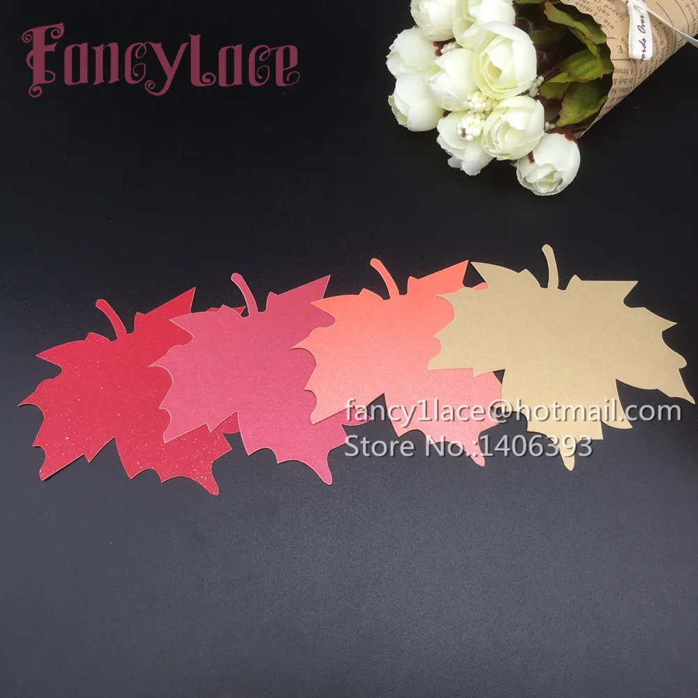 50 Pz Canadese Maple Leaf Hang Tag Carta Regalo Carta Messaggio Per La Festa Di Compleanno Decorazione Di Diy Wishing Tree Carta Etichetta Di Carta Ca