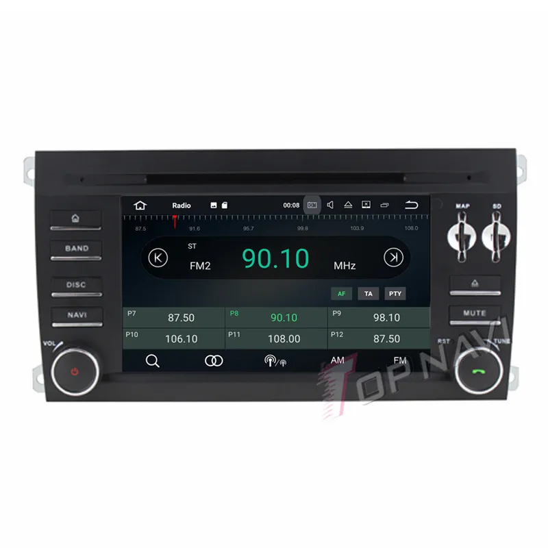 Discount Topnavi Quad Core Android 7.1 Car DVD Player for Poesche Cayenne 2003 2004 2005 2006 2007 2008 2009 2010 Radio GPS Navigation 17