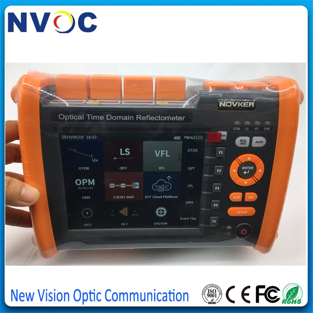 Флюоресцентный рефлектометр NOVKER NK5600 OTDR 30/32 дБ 100 км 1310/нм с VFL OPM|Оптоволоконное