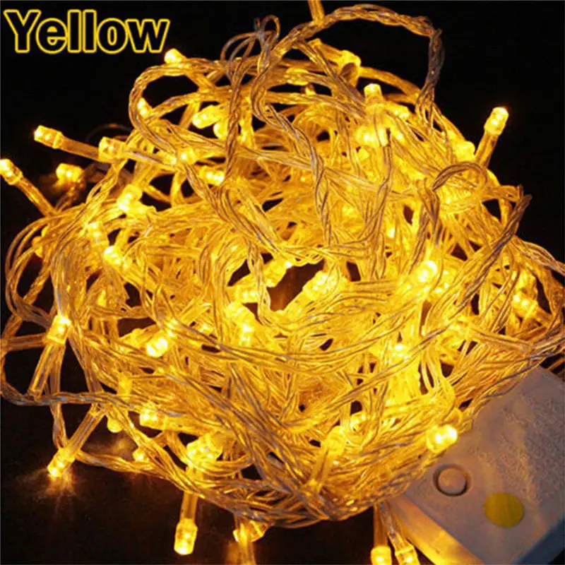LED String Light 5M 10M 20M 30M 50M 100M EU Plug AC220V Xmas Holiday Light Waterproof Christmas Lights 9 Colors Decoration Lamp LED String Light 5M 10M 20M 30M 50M 100M EU Plug AC220V Xmas Holiday Light Waterproof Christmas Lights 9 Colors Decoration Lamp