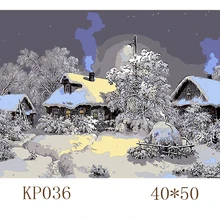 Серебристые обертывания картины по номерам DIY живопись по номерам ручная роспись маслом гостиная домашнее произведение искусства, Декор настенный