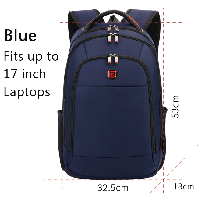 Бренд BALANG мужской школьный рюкзак для подростков мальчиков и девочек модный рюкзак мужской водонепроницаемый рюкзак для ноутбука 17 дюймов - Цвет: 216ALblue