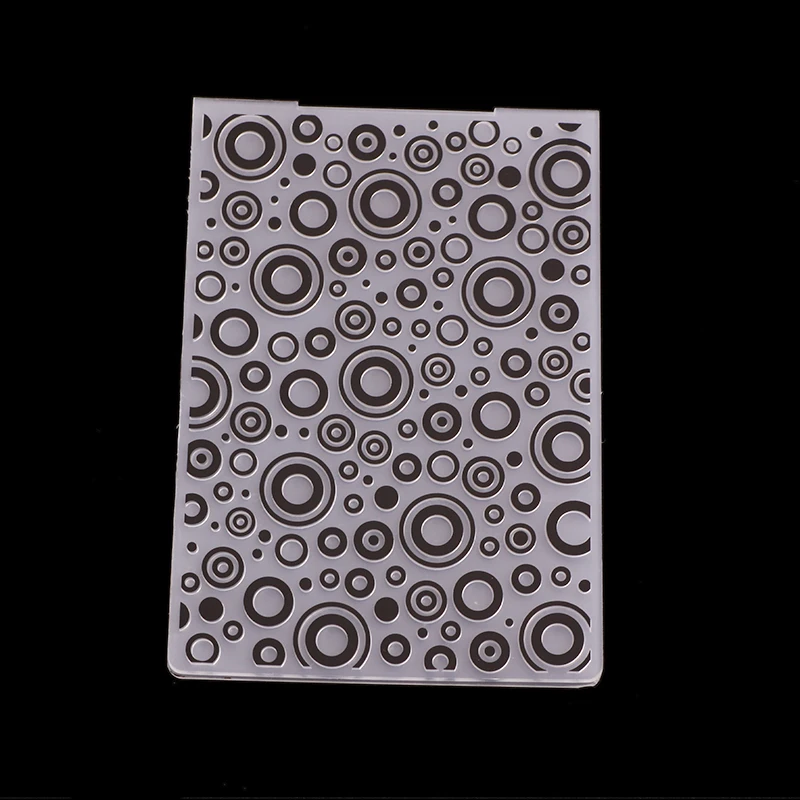 

New Circle Shape Embossing Folder Stencils for DIY Scrapbooking Plastic Handmade Template Crafts Art Diary Decor Painting Tool