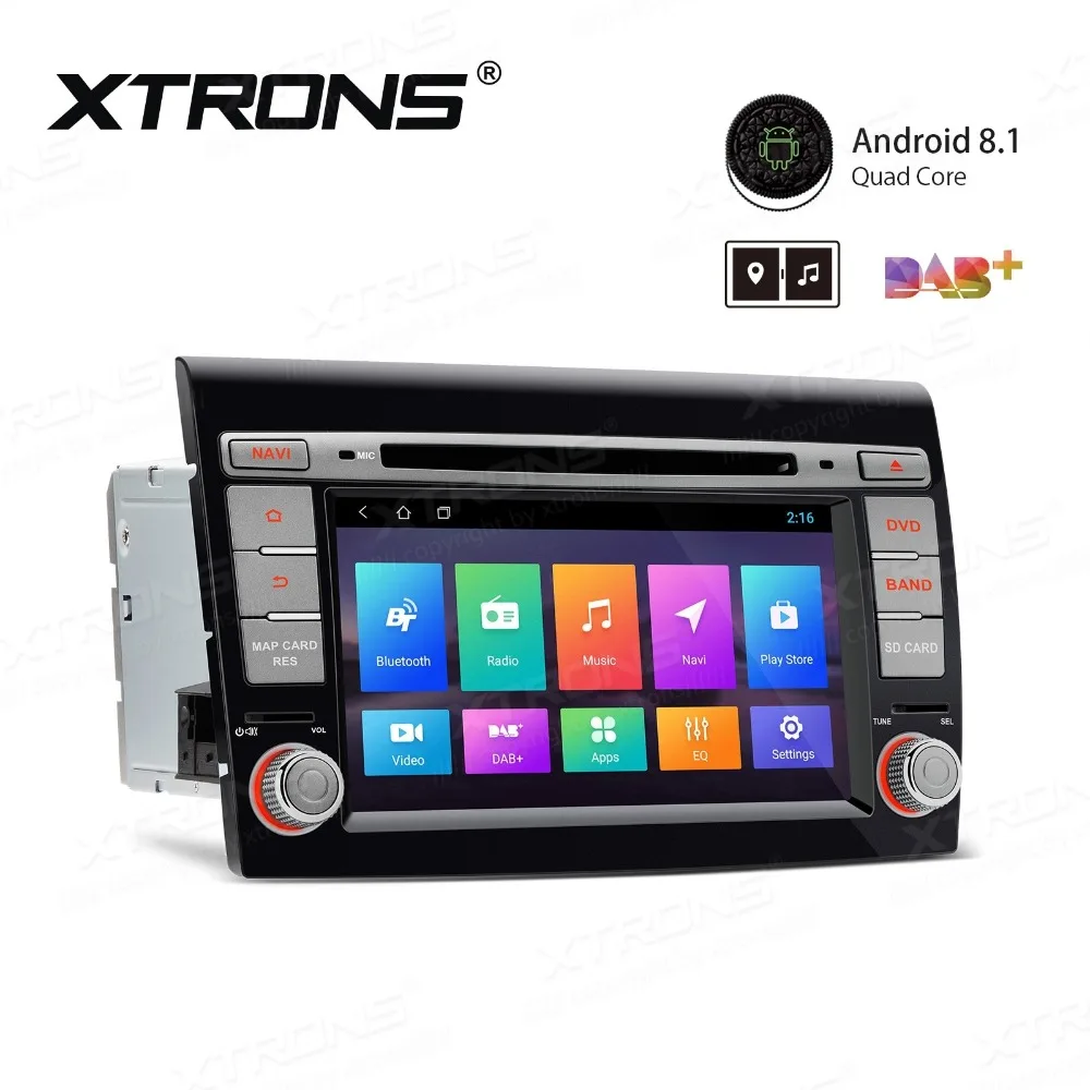 Cheap 7" Android 8.1 Oreo OS Car DVD Multimedia Navigation GPS Radio for Fiat Bravo (198) 2007-2014 with Split Screen Function Support 1