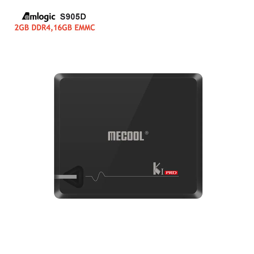 MECOOL KI PRO 2 Гб DDR4 16 Гб встроенной памяти, DVB-T2 DVB-S2 DVB-C Android 7,1 Смарт ТВ Box Amlogic S905D HD спутниковый ресивер Поддержка ccaam - Цвет: KI Pro