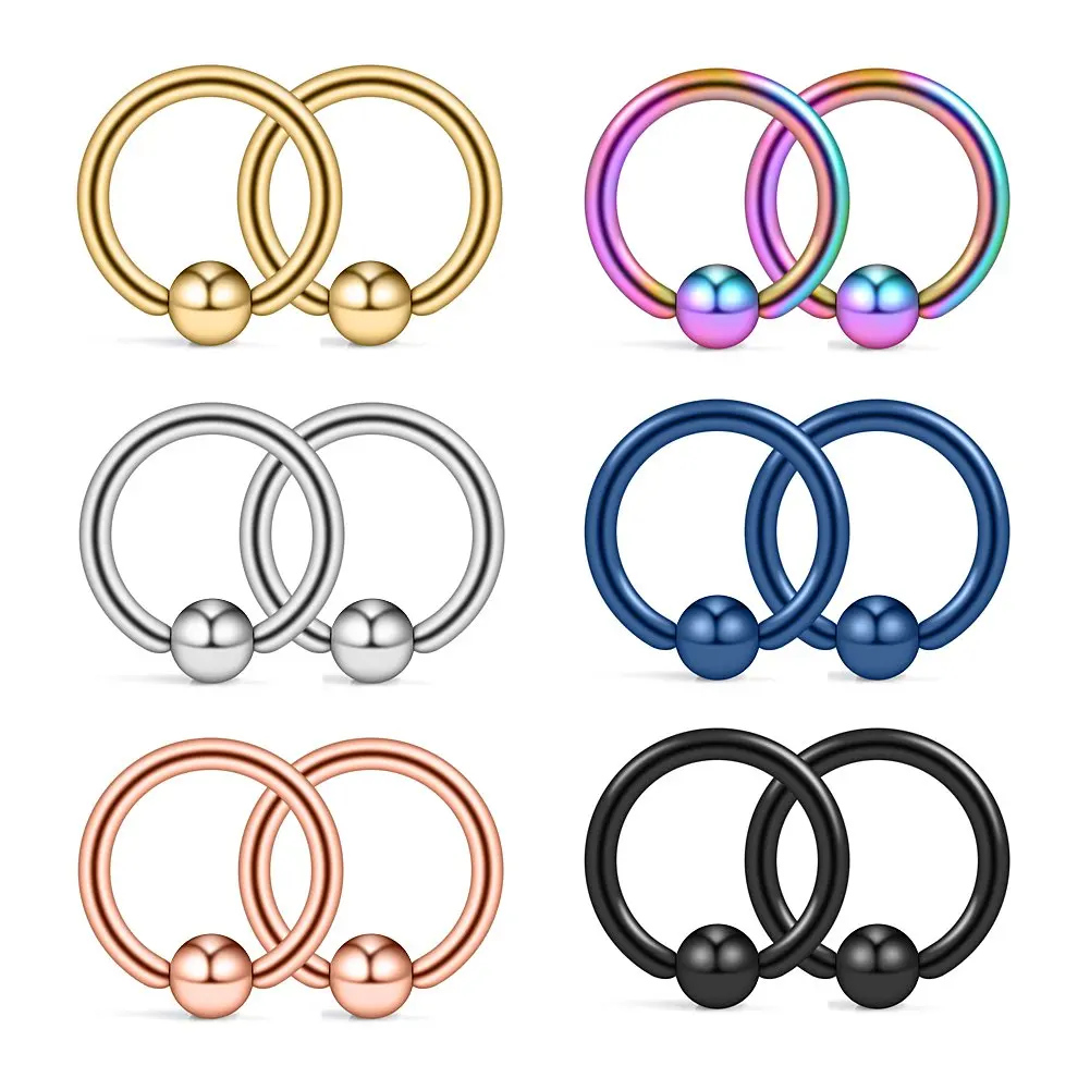 JFORYOU 12 шт. г 316L хирургическая стальная капельная бусина для носа PA Tragus ниппель губ бижутерия пирсинг пупка
