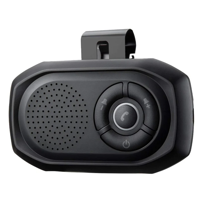 VicTsing Bluetooth Handsfree Car Kit Speaker Built-In Sun Breaker Bluetooth Car Kit with Clip Holder for iPhone                  (2)